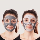 Maschera viso nera purificante allo zinco