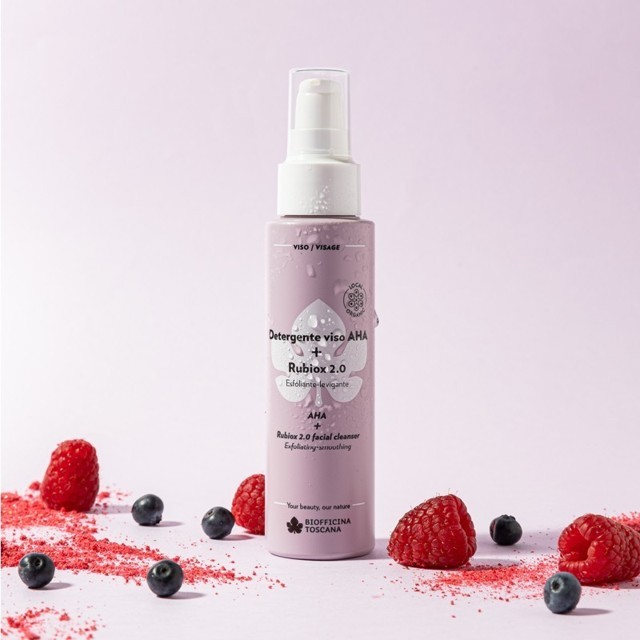 Detergente viso AHA + Rubiox 2.0