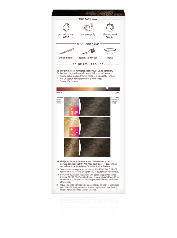 Henne Castano Cenere Khadi