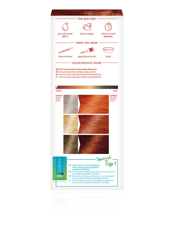 Tinta Naturale per Capelli Henné Puro Khadi