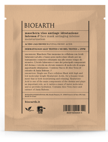 Maschera Viso in Tessuto Antiage Idratazione Intensa Bioearth
