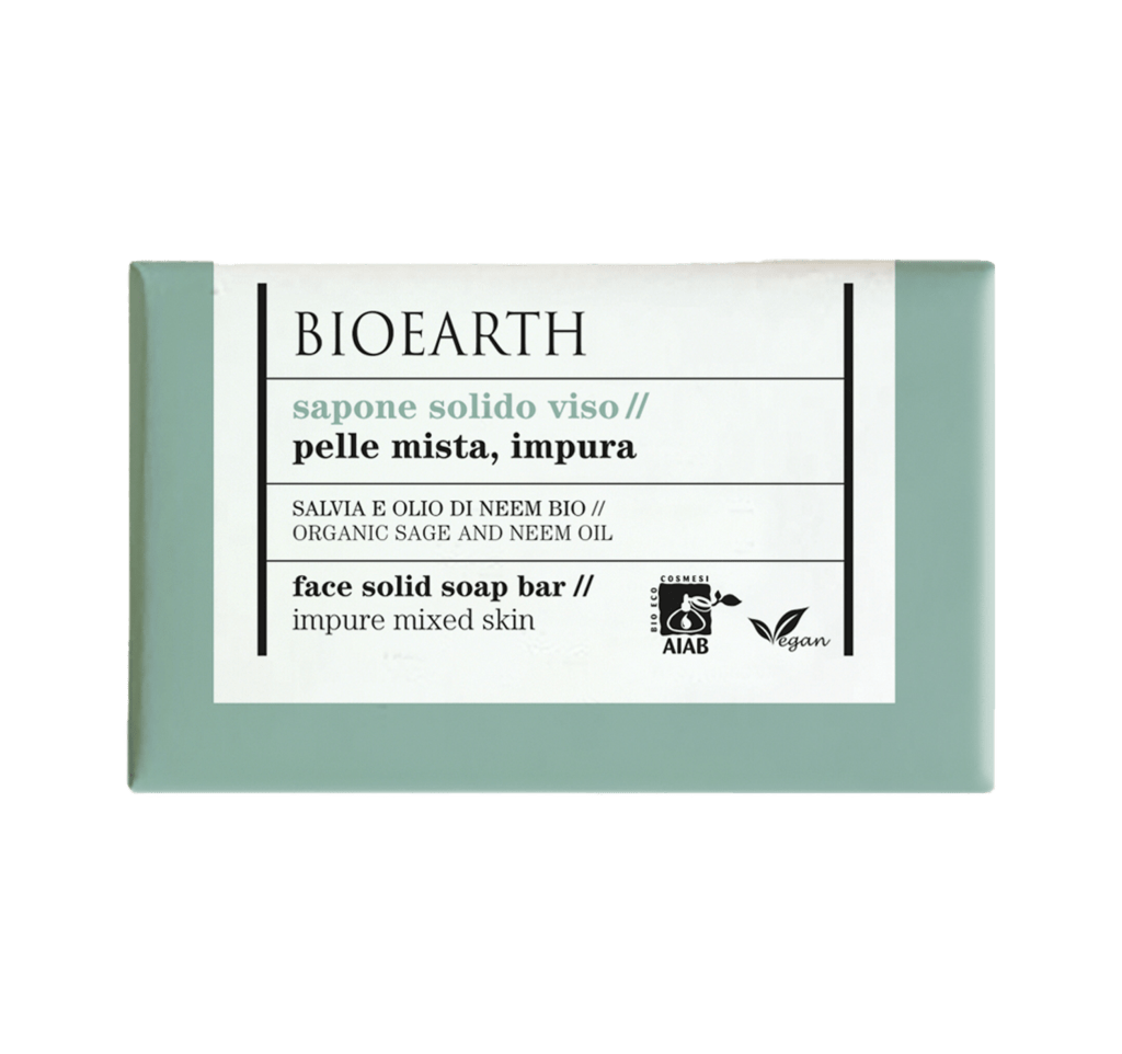 Sapone solido viso pelle mista e impura
