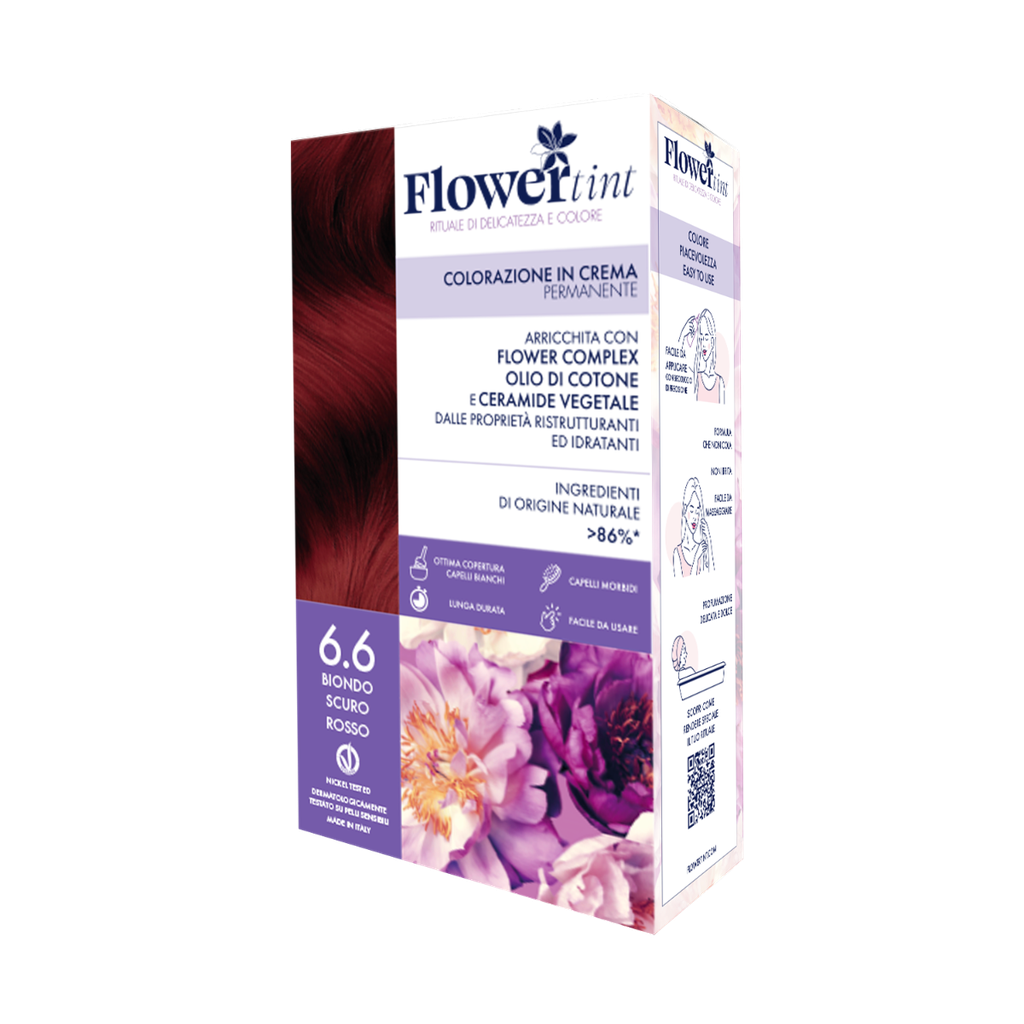 FlowerTint colorazione permanente 6.6 Biondo scuro rosso