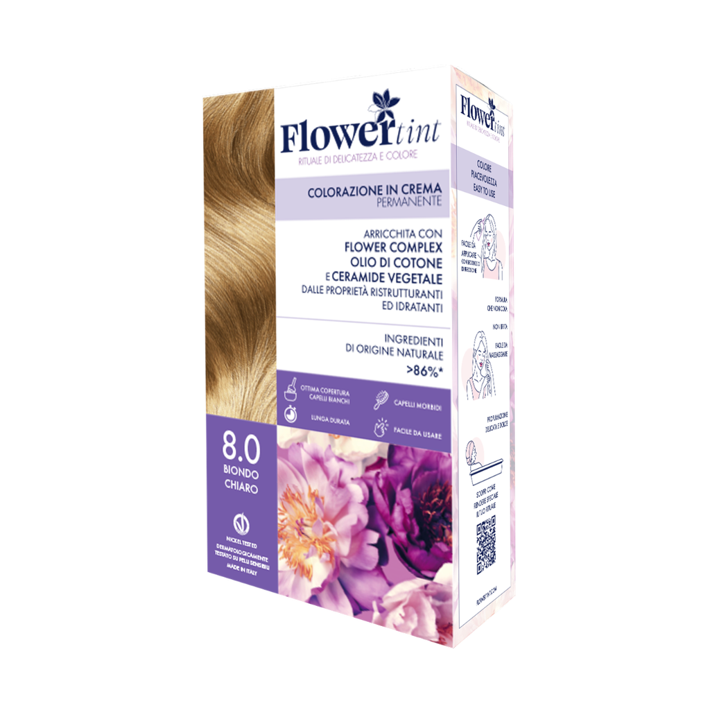 FlowerTint colorazione permanente 8.0 Biondo chiaro