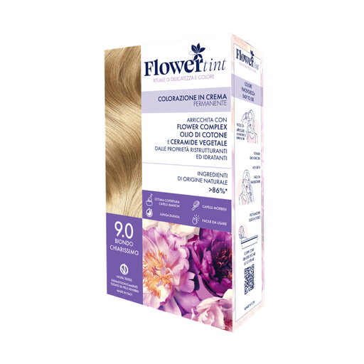 [8057206780085] FlowerTint colorazione permanente 9.0 Biondo chiarissimo