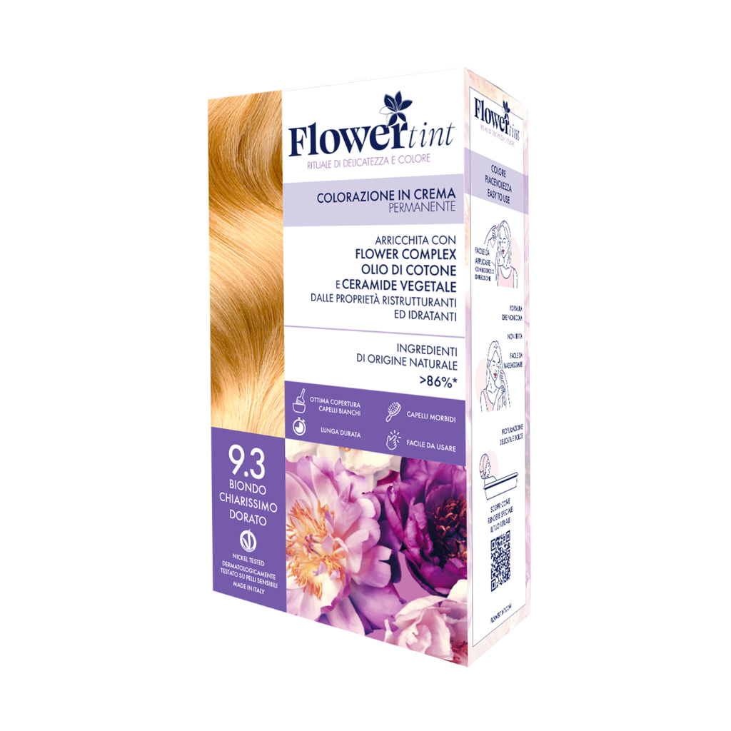 FlowerTint colorazione permanente 9.3 Biondo chiaro dorato
