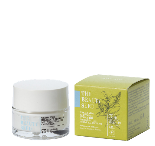 [8029182011934] Crema Viso Idratante Attiva 24h con Aloe Vera Bioearth