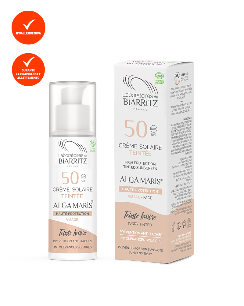 Crema Solare Colorata Viso SPF 50