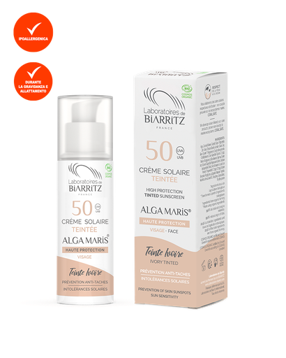 [3760211482534] Crema Solare Colorata Viso SPF 50 (Avorio)