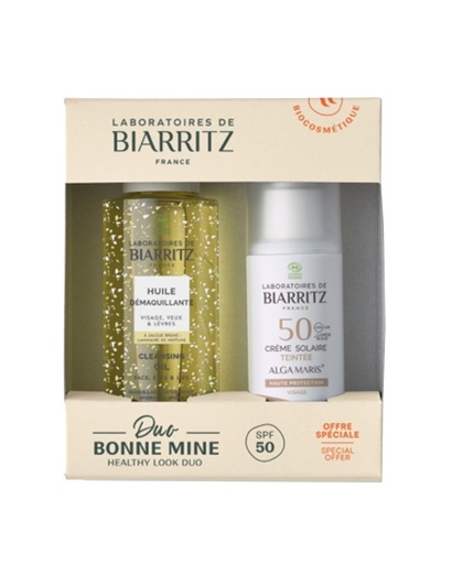 [3760211483463] Crema Solare Colorata Viso Beige SPF50 e Olio Detergente Struccante