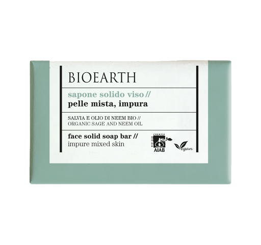 [8029182010913] Sapone solido viso pelle mista e impura