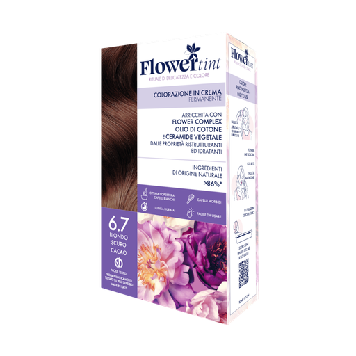 [8057206780221] FlowerTint colorazione permanente 6.7 Biondo scuro cacao